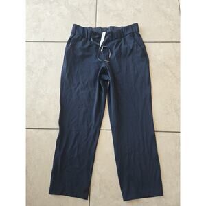 Lululemon On the Fly Pant Women 6 Navy Blue Drawstring Tapered Jogger